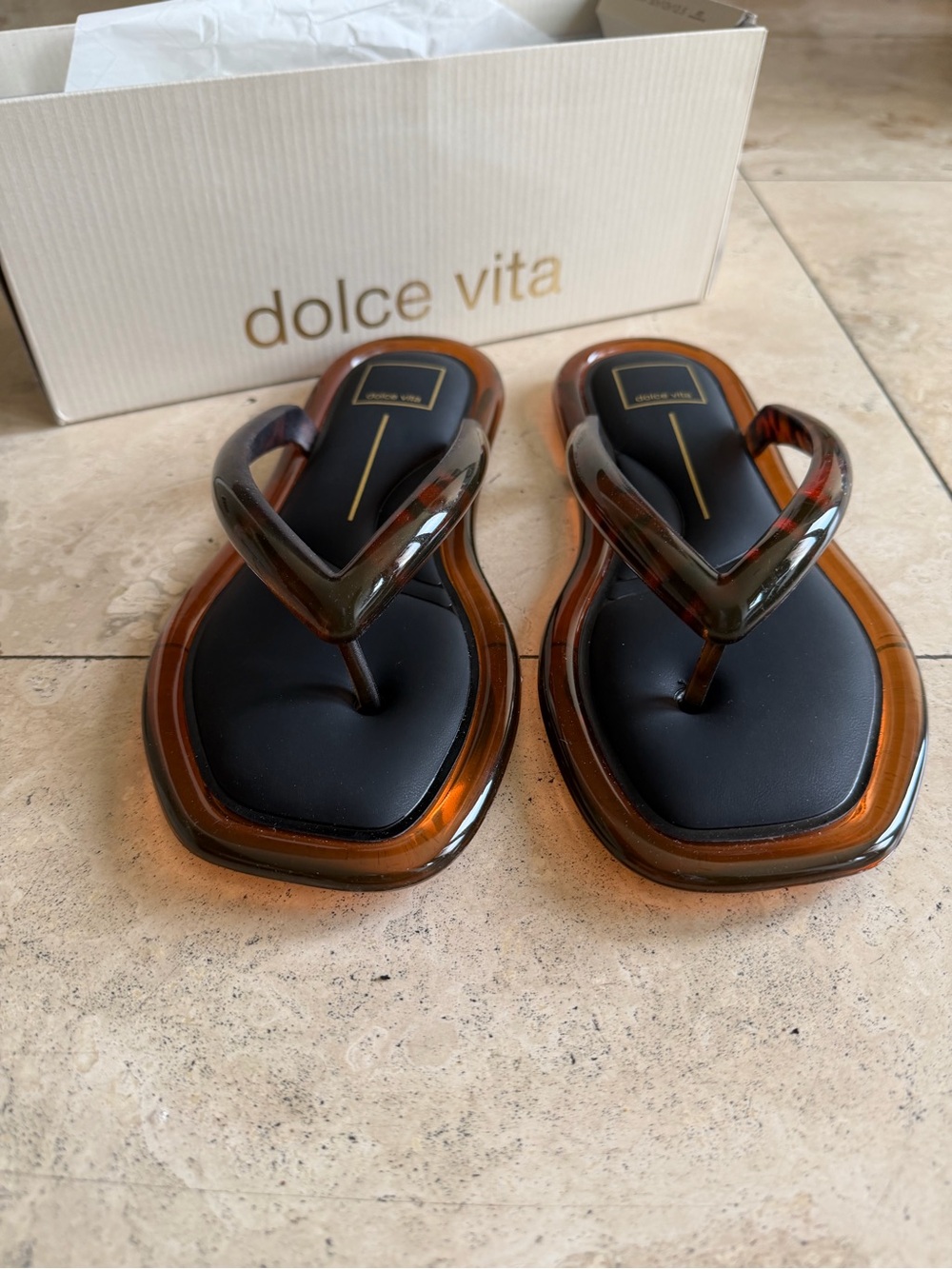 Dolce Vita Jozey Tortoise Jelly Sandals Size 8 NWT - Picture 4 of 8